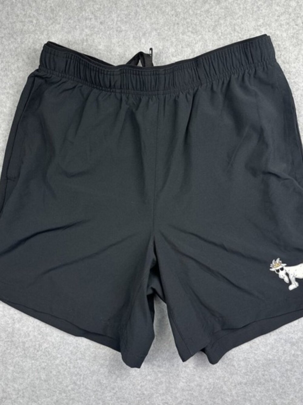 GOAT USA Black Athletic Men's Shorts Elastic Waist Drawstring Size Medium